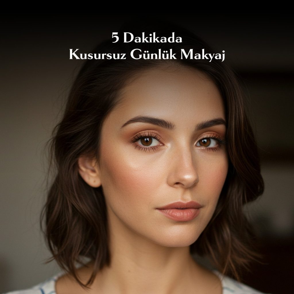 5 dakikada kusursuz günlük makyaj